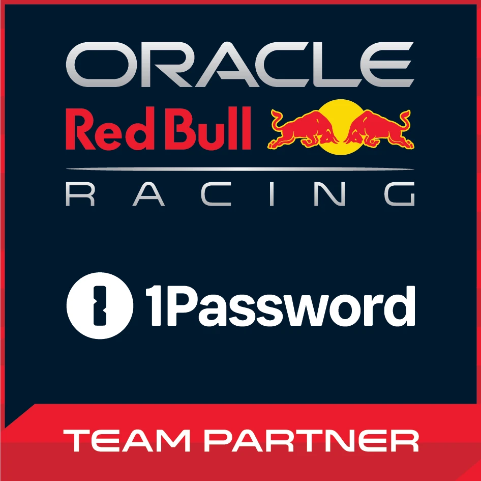 Oracle Red Bull Racing and 1Password Upgrade Security in Multi-Year Partnership