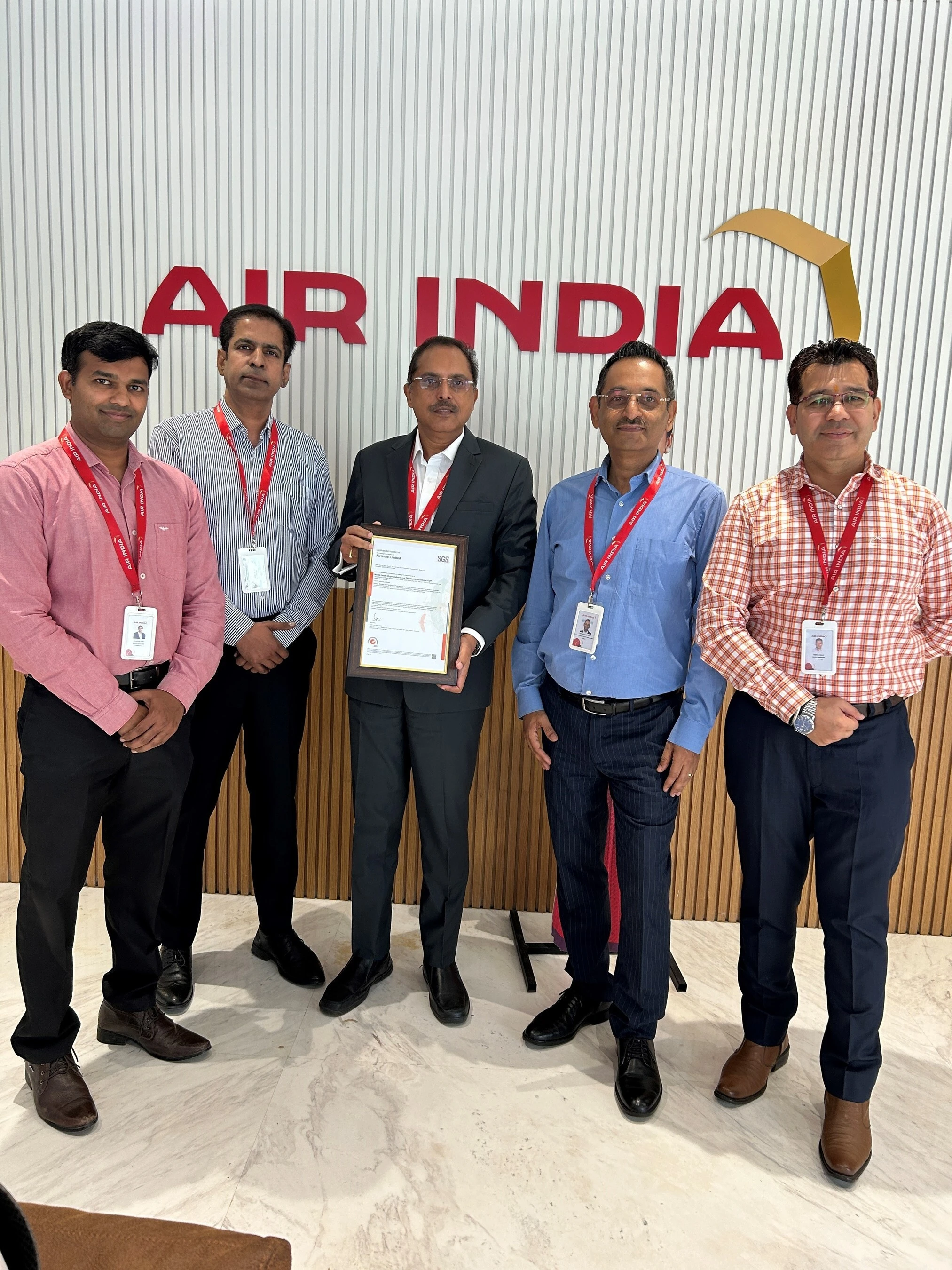 SGS AWARDS GDP CERTIFICATION TO AIR INDIA FOR THEIR CARGO BUSINESS