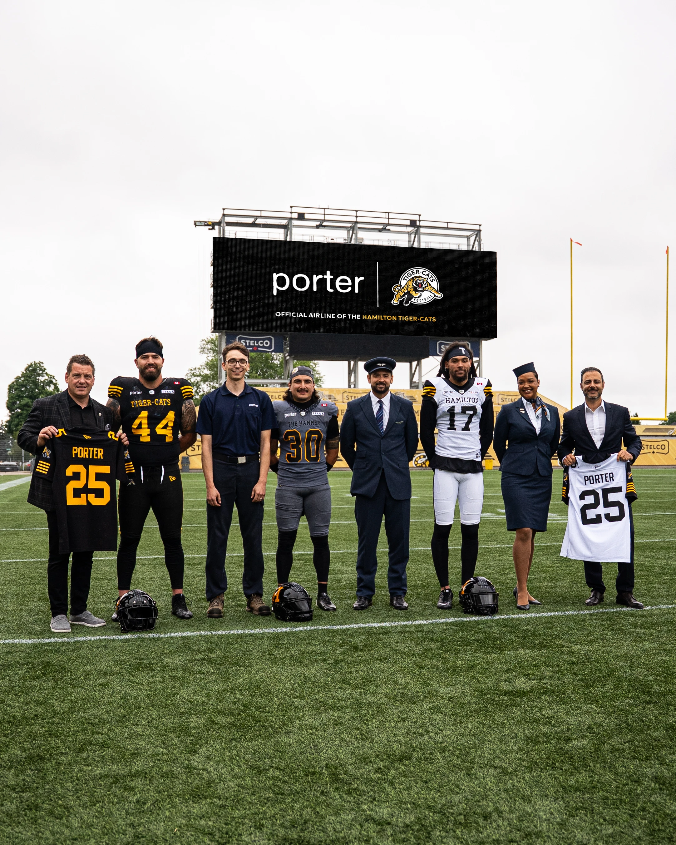 Porter Airlines Takes Flight with the Hamilton Tiger-Cats in Landmark New Partnership
