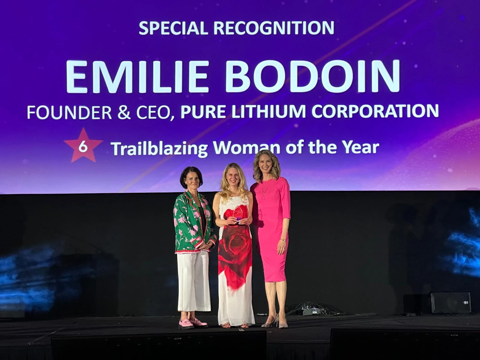 Pure Lithium Founder &amp; CEO Emilie Bodoin Recognized for Trailblazing Woman of the Year at 2025 Volta Foundation Awards at 17th Annual Fastmarkets Lithium Supply and Battery Raw Materials Conference