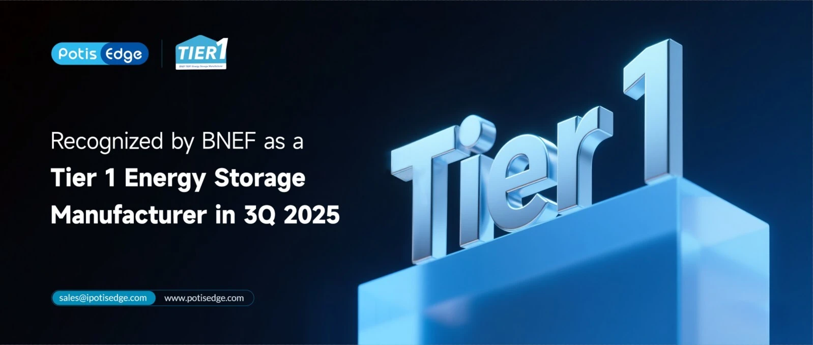 PotisEdge Secures Fifth Consecutive BNEF Tier 1 Ranking in Q3 2025
