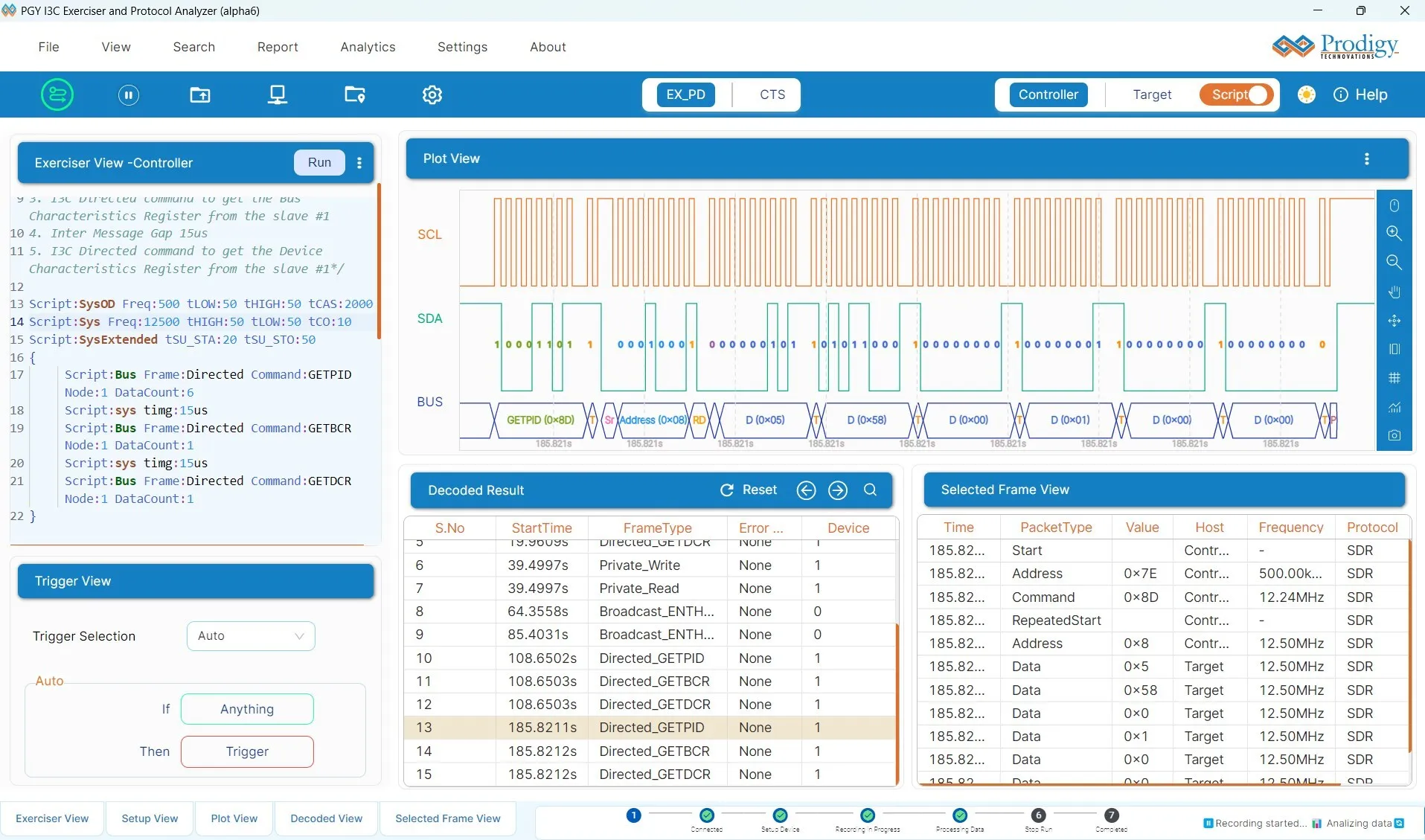 Prodigy Technovations Enhances Industry leading I3C Protocol Exerciser and Analyzer with Advanced Application-Level Protocol NVMe-MI, SPDM and PLDM Support