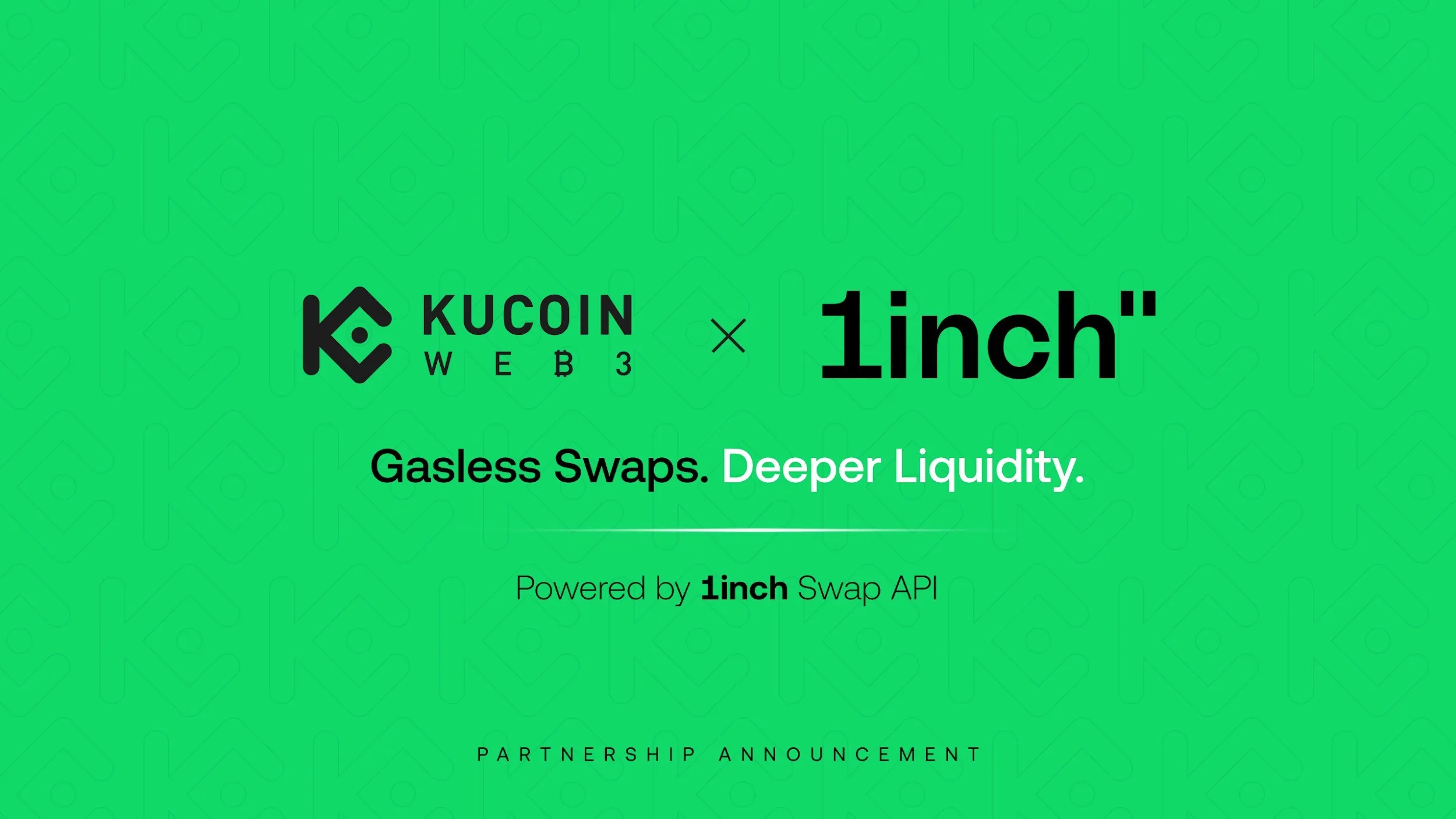 KuCoin Web3 Wallet Integrates 1inch Swap API to Power Gasless, MEV-Protected RWA Swaps