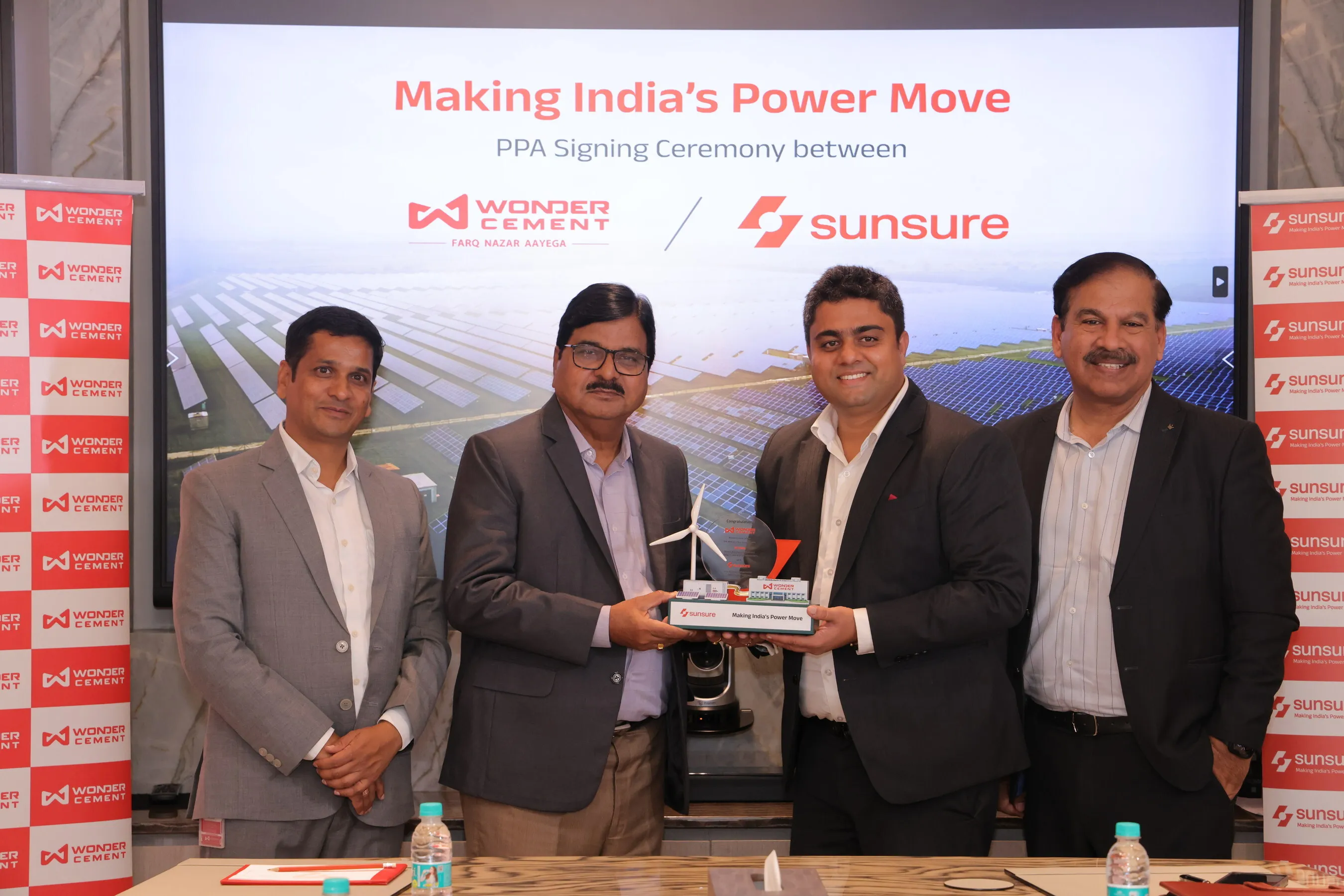Sunsure Energy Signs 3 Consecutive PPAs with Wonder Cement; Delivering 30 MWp Across Maharashtra &amp; UP