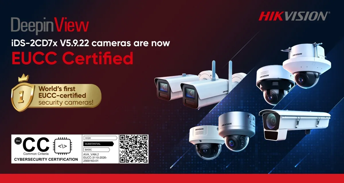 Hikvision Earns Industry-First EUCC Certification for Network Cameras