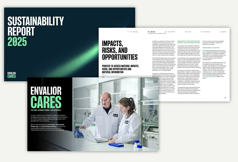 ENVALIOR'S LATEST SUSTAINABILITY REPORT REFLECTS STRONG PROGRESS ACROSS 2025