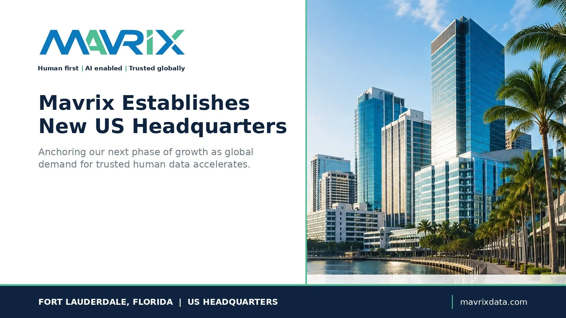 Mavrix Expands North American Presence with New US Headquarters in Fort Lauderdale