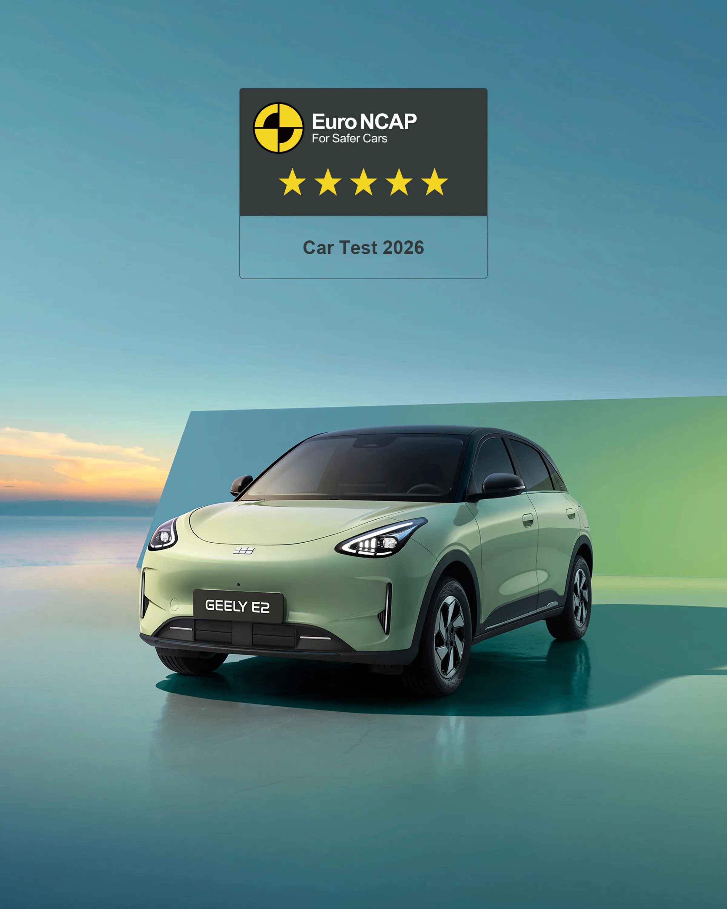 Geely E2 (EX2) Becomes Geely’s First Model to Earn Five-Star Safety Ratings from 2026 Euro NCAP and 2026 ANCAP