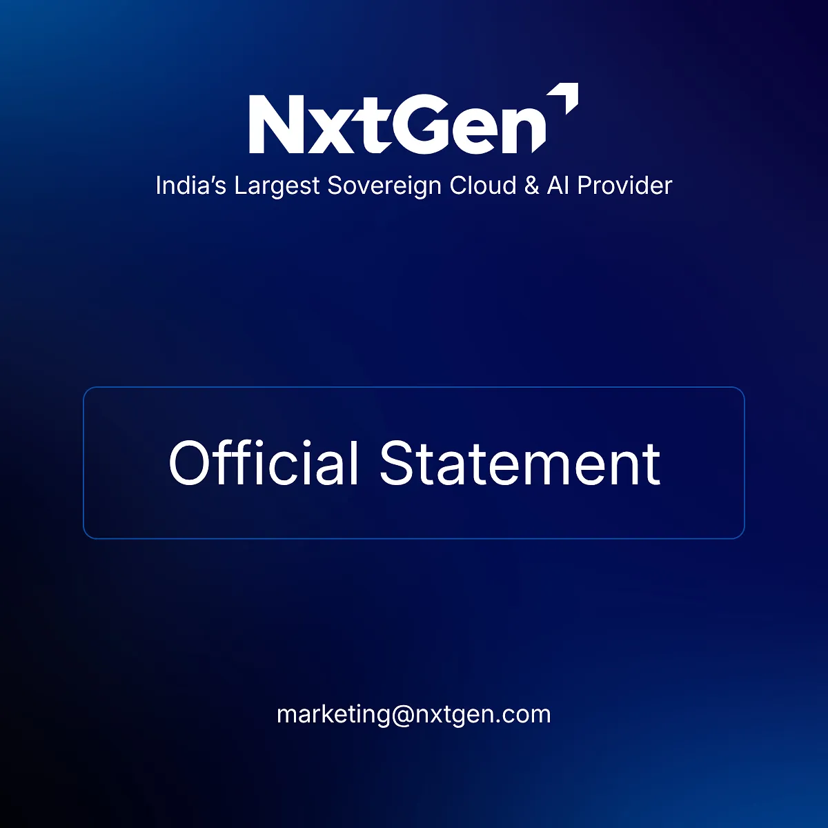 NxtGen reaffirms its sovereign-cloud commitment and rejects misleading allegations